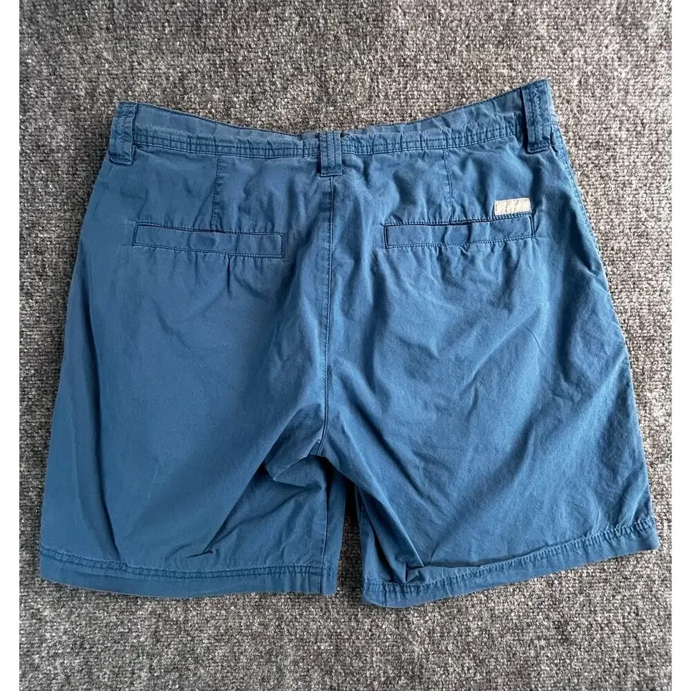 Columbia Men's Blue Stretch Casual Chino Shorts Size 32